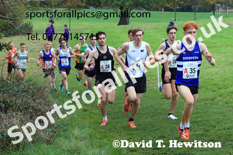 Senior Mens relay, 2025 Northern Cross Country Relays, Graves Park, Sheffield. Photo: David T. Hewitson/Sports for All Pics